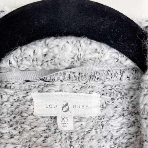 LOFT Drape Front Cardigan Sweater Alpaca Wool XS - Picture 6 of 8